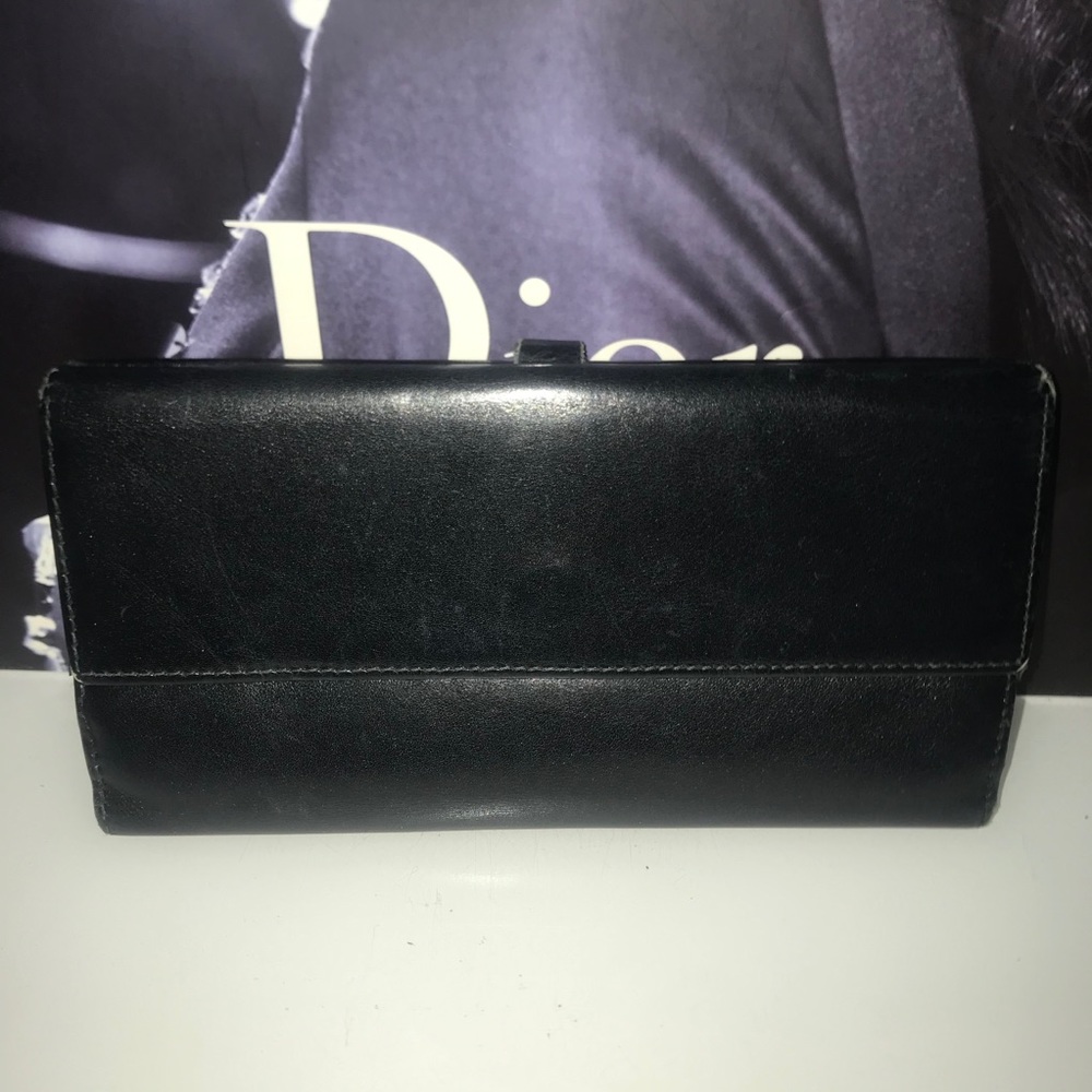 Gucci black‎ leather long wallet - Picture 2 of 4
